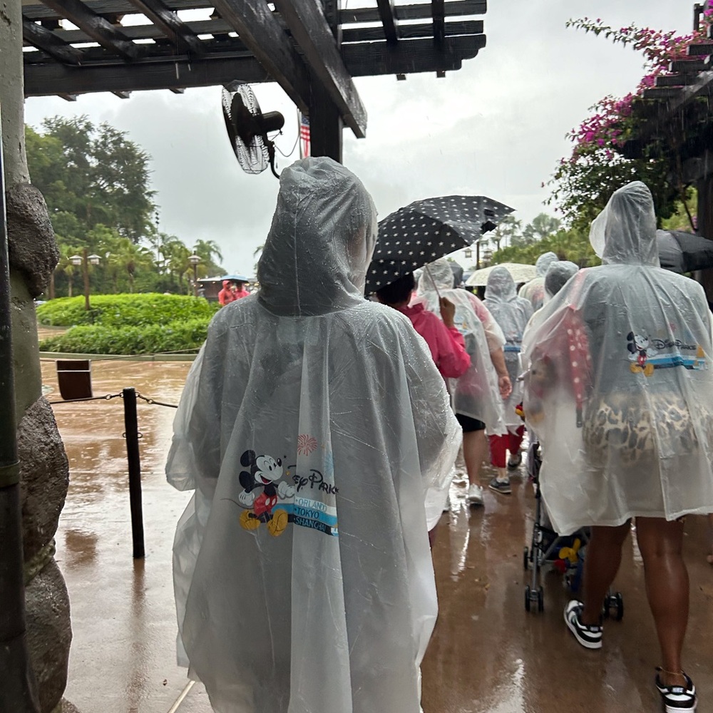 🎄FIRM PRICE🎄 Disney World Reusable Rain Jacket Adult Size